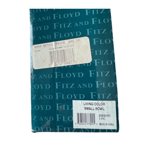 Fitz and Floyd Living Color Small Bowl with Dragonfly. - Picture 8 of 8